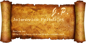 Jelenovics Pelbárt névjegykártya